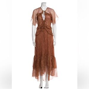 Doen Antoinette Dress - Tamarillo Prairie Paisley